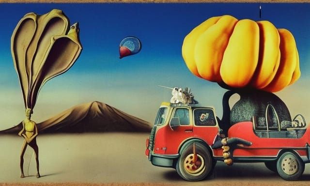 Surreal Melting Circus Inspired by Salvador Dali