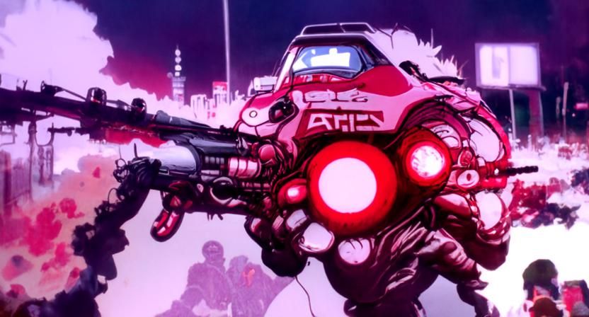 Cyberpunk Spiraling Horror Fantasy by Otomo and Shirow