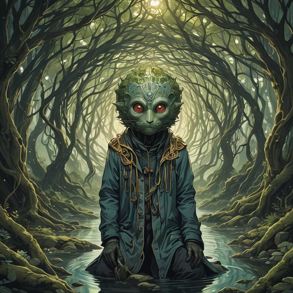 Guardian of the Mental Reservoir: AI Art