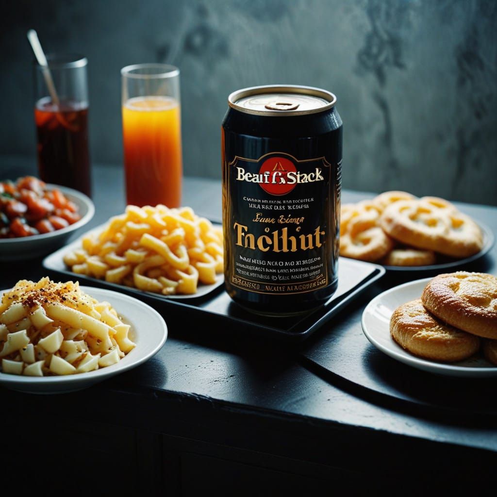 Beef Steak in Film Noir Photography Style