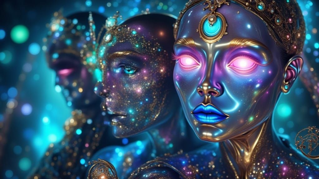 Ethereal Clairvoyants Reveal Future in Electric Mist