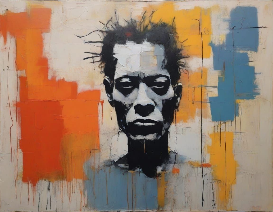 Tormented Form in Dark Oil Painting