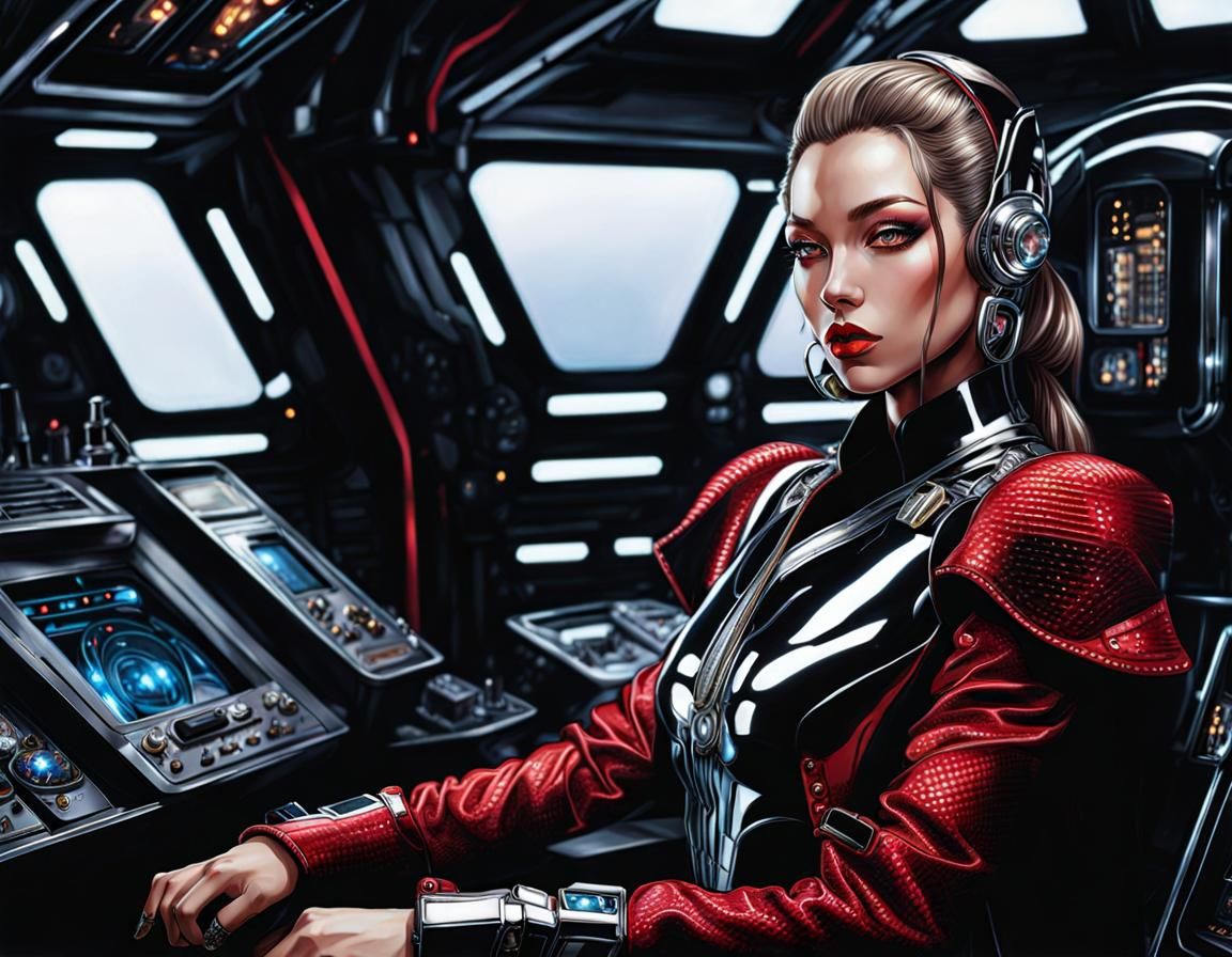 Cyberpunk Fairycore Sorayama Style Image