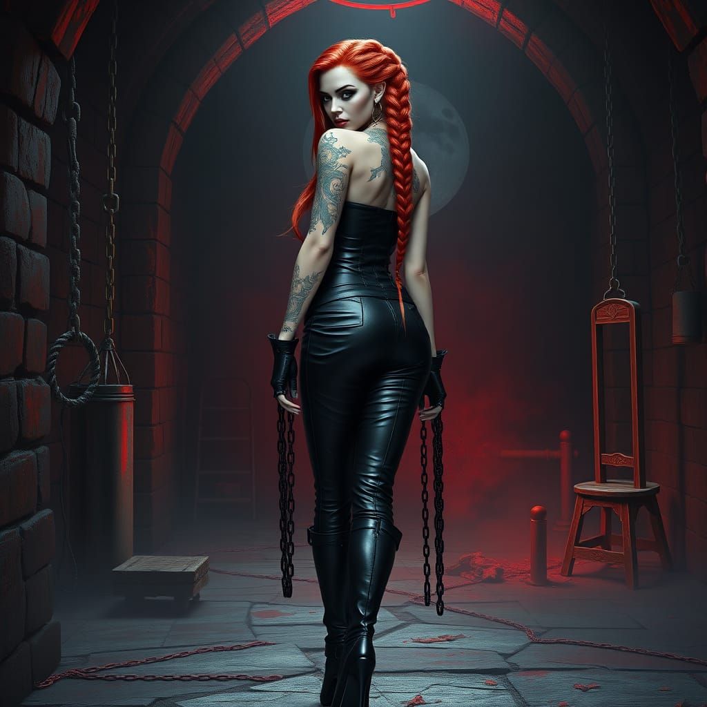 Vampire Goddess in Dark, Gothic Fantasy