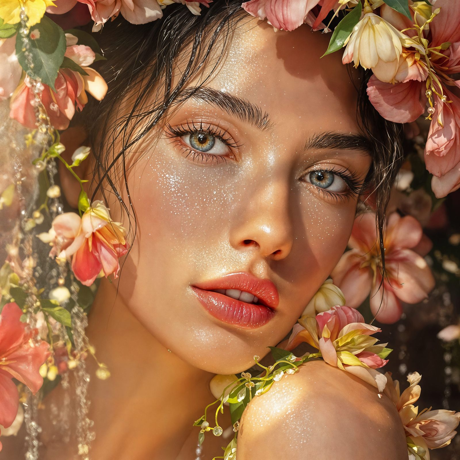 Sensual Floral Paradise Reveals a Goddess