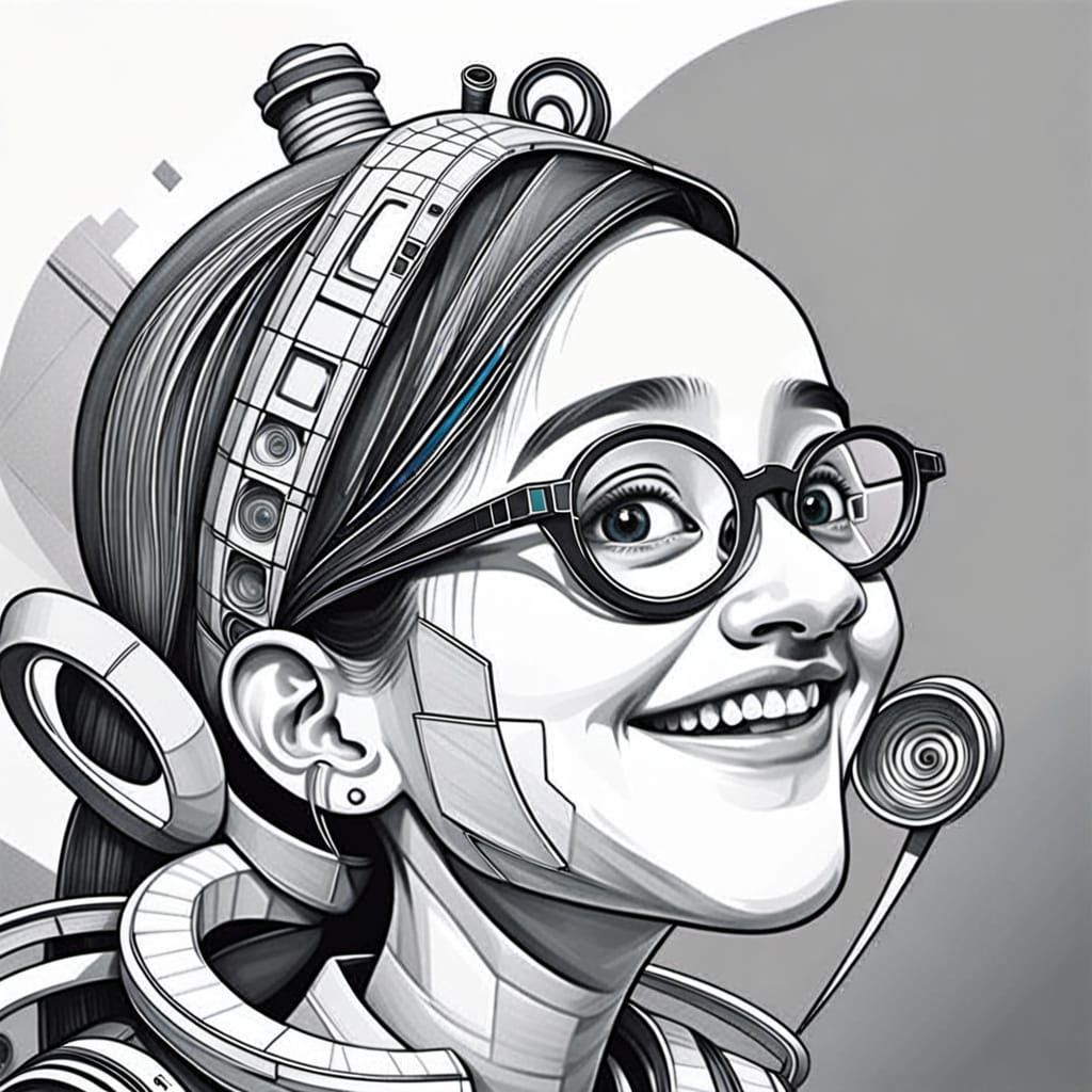 Futuristic Quilling Art: A Bao A Qu on the Stairs