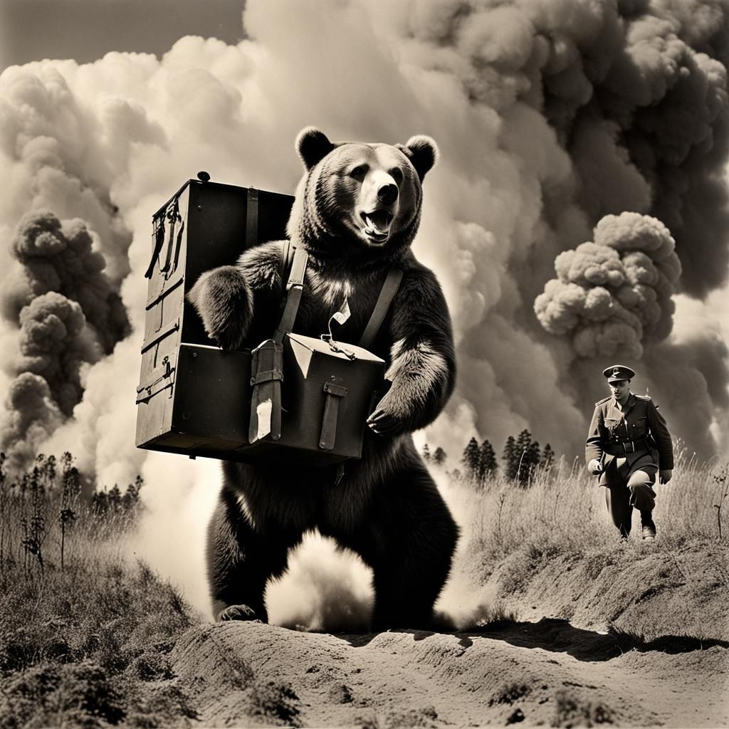 Wojtek, the bear who served the Polish army during WWII