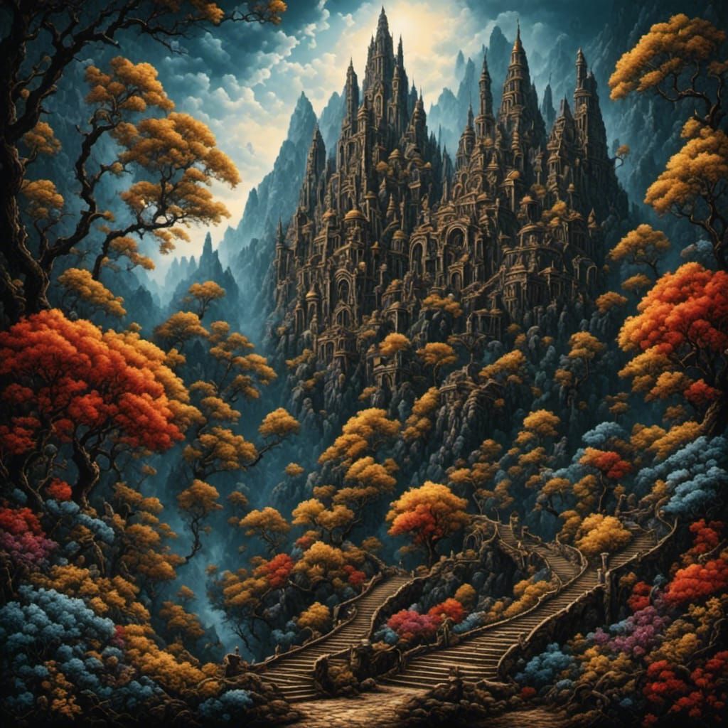 Cosmic Dreamscape Featuring Whimsical Creature