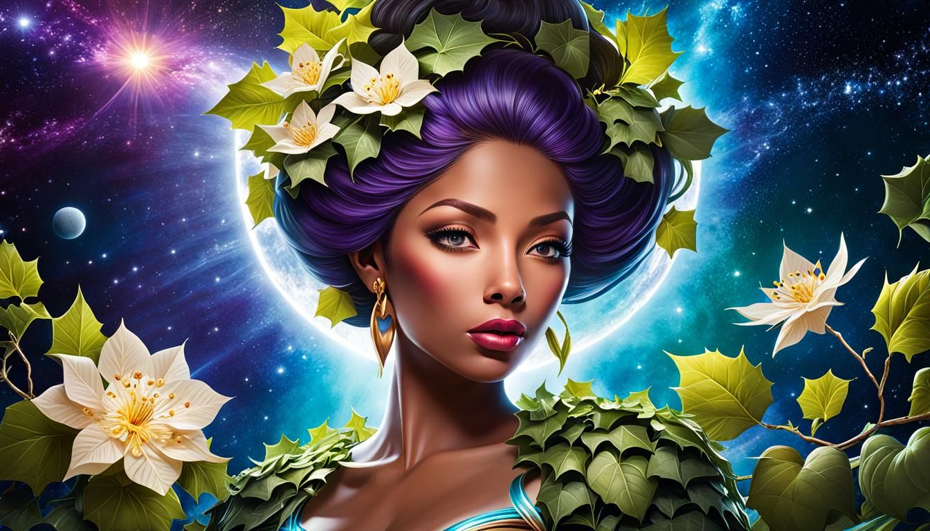 Radiant Celestial Blossom of Cosmic Love