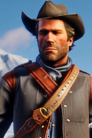Arthur Morgan Portrait Generated by AI