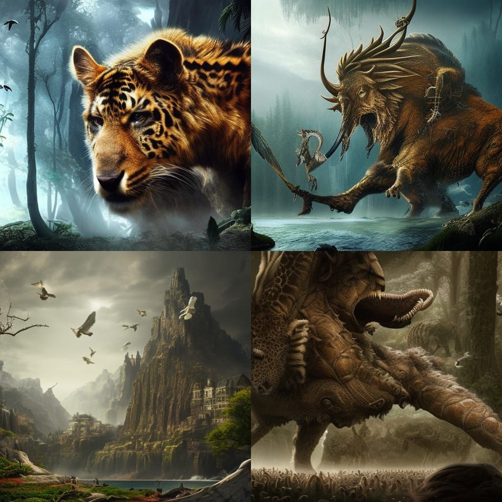Epic Animal Kingdom: Digital Matte Painting