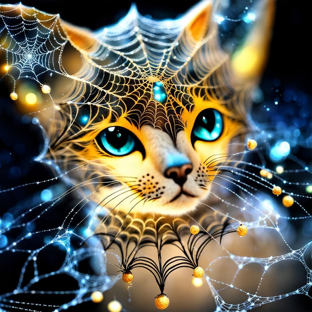 Web-o-manic Cat 😸🕸️