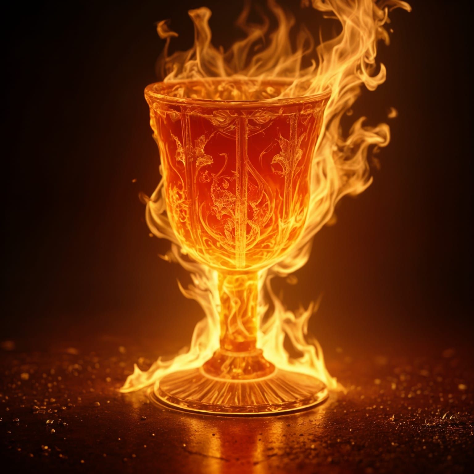 Fiery Goblet: Cinematic Film Still