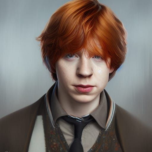 Detailed Portrait of Ron Weasley