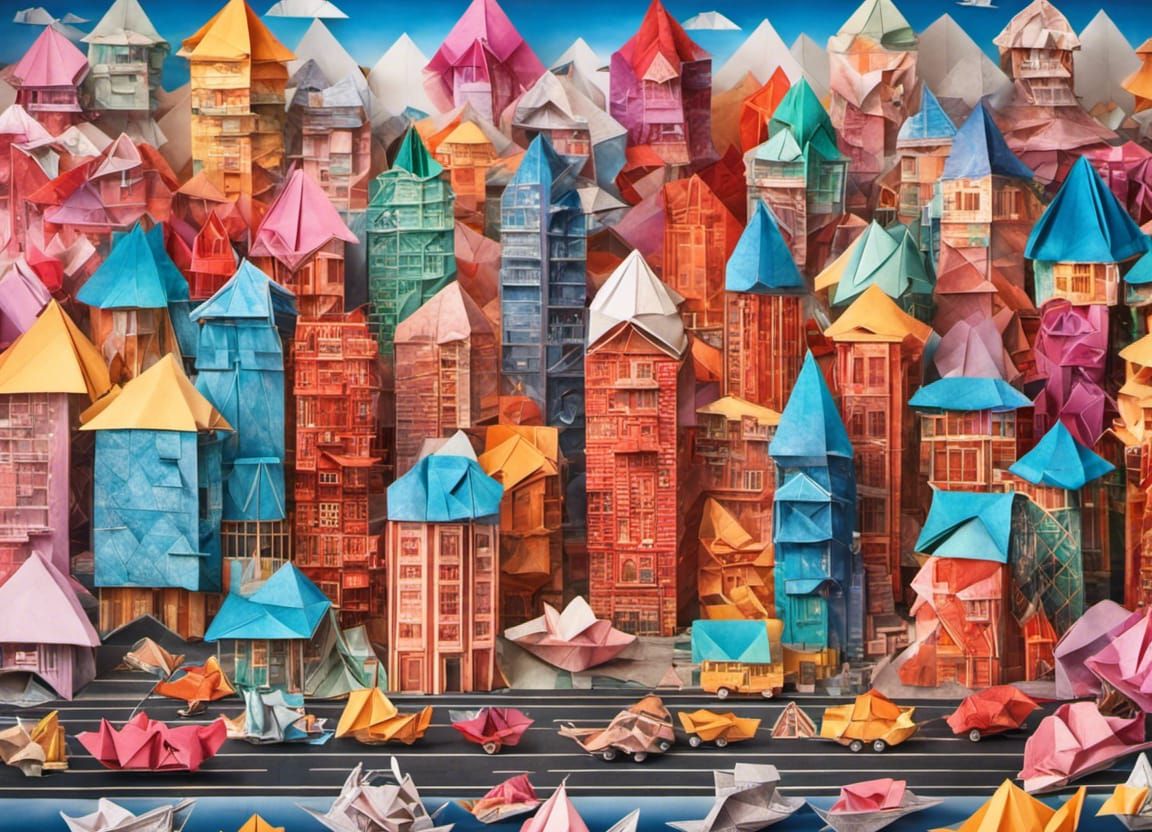 Origami Cityscape