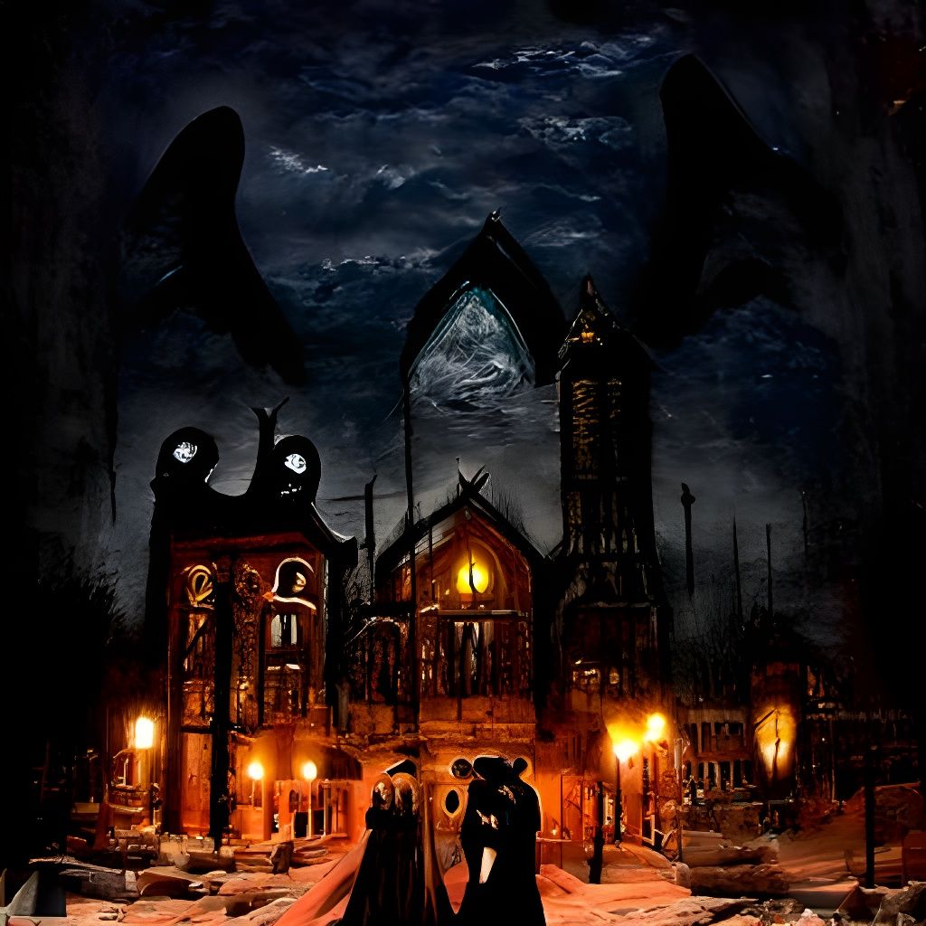 Dark Gothic Art Inspired by Lovecraft's Innsmouth