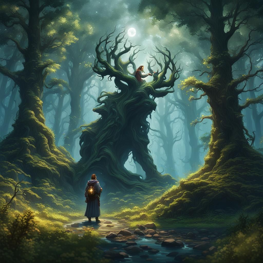 A druid embraces their connection with nature, using magic t...