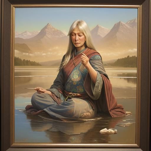 Oil Painting of Inner Peace by Gurney