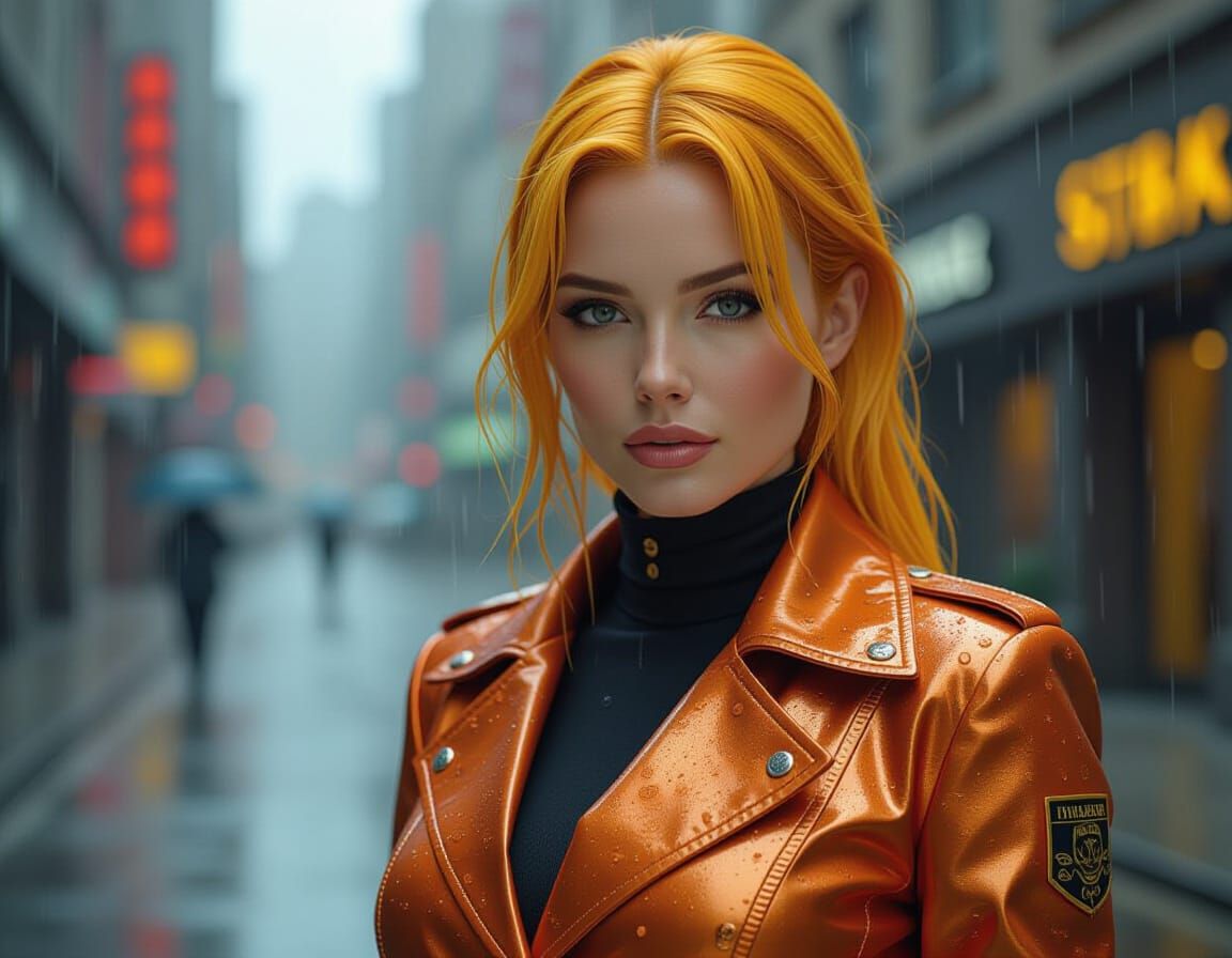 Secret Service Agent in Airbrush Style