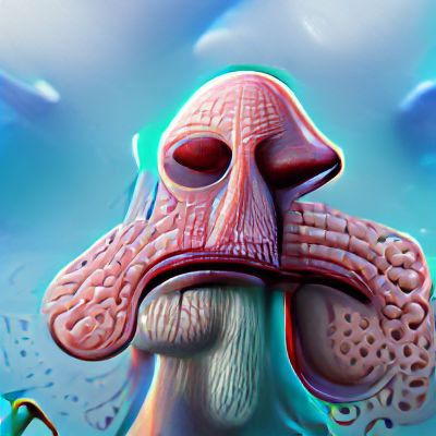 Squidward's Exaggerated Nose in 8K Resolution