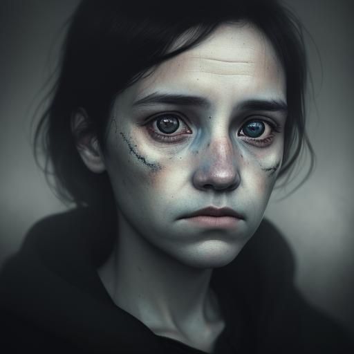 Ethereal Crypto Ghost Portrait in Ambient Light