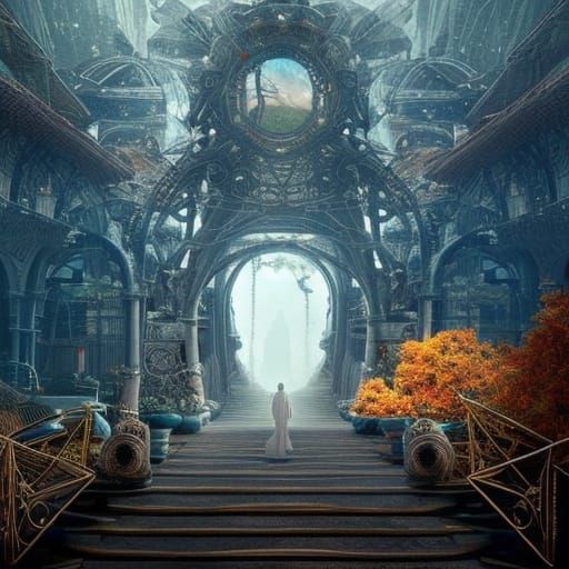 Disabled Woman in Wheelchair: Solarpunk Cinematic Portrait