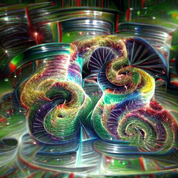 Psychedelic Holographic Spirals in 8K 3D