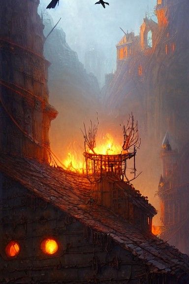 Crow Steals Flame in Post-Apocalyptic Dystopia