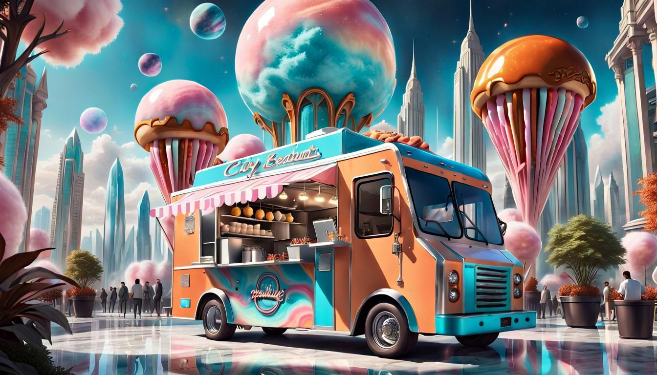 Futuristic Food Truck
