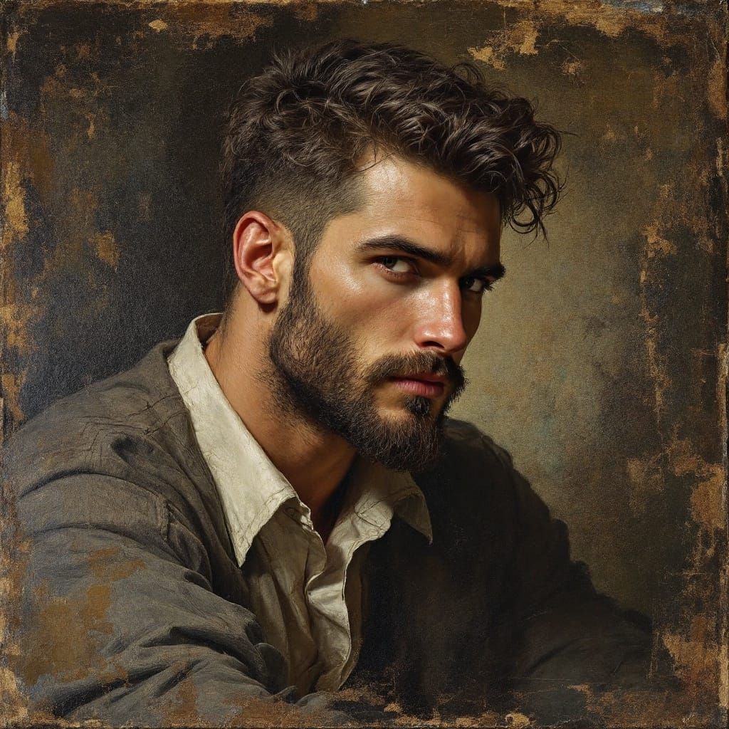 Handsome Man in Dutch Masterpiece Style