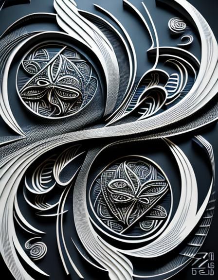 Elegant Logos and Runes with 3D Shading