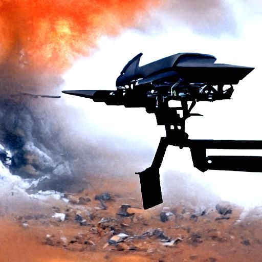 Sci-Fi War Drones: Weaponized and Armed