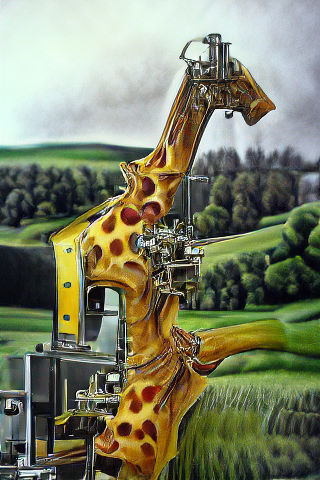Mechanical Giraffe: A Clockwork Wonder