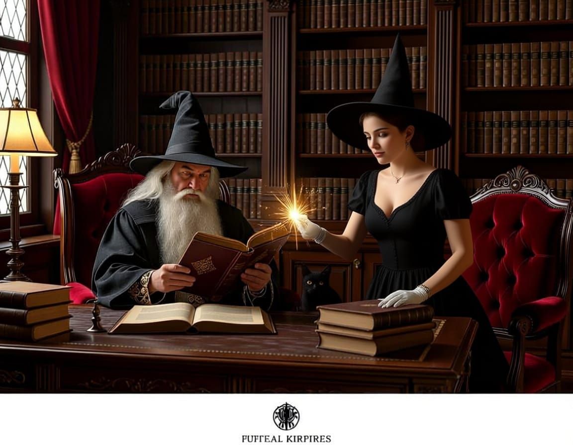 "Maid be gone!" commands the sorceress wife.