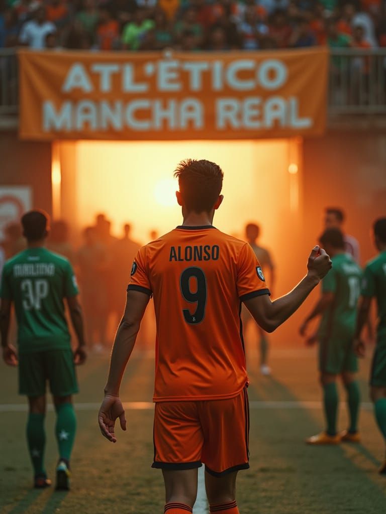 Soccer Player Walks off Field in Dramatic Cinematic Style