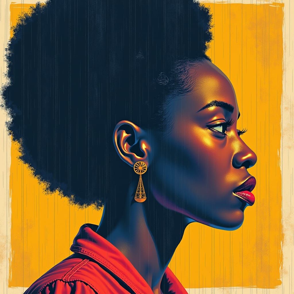 Dignified Profile in Civil Rights Era Style