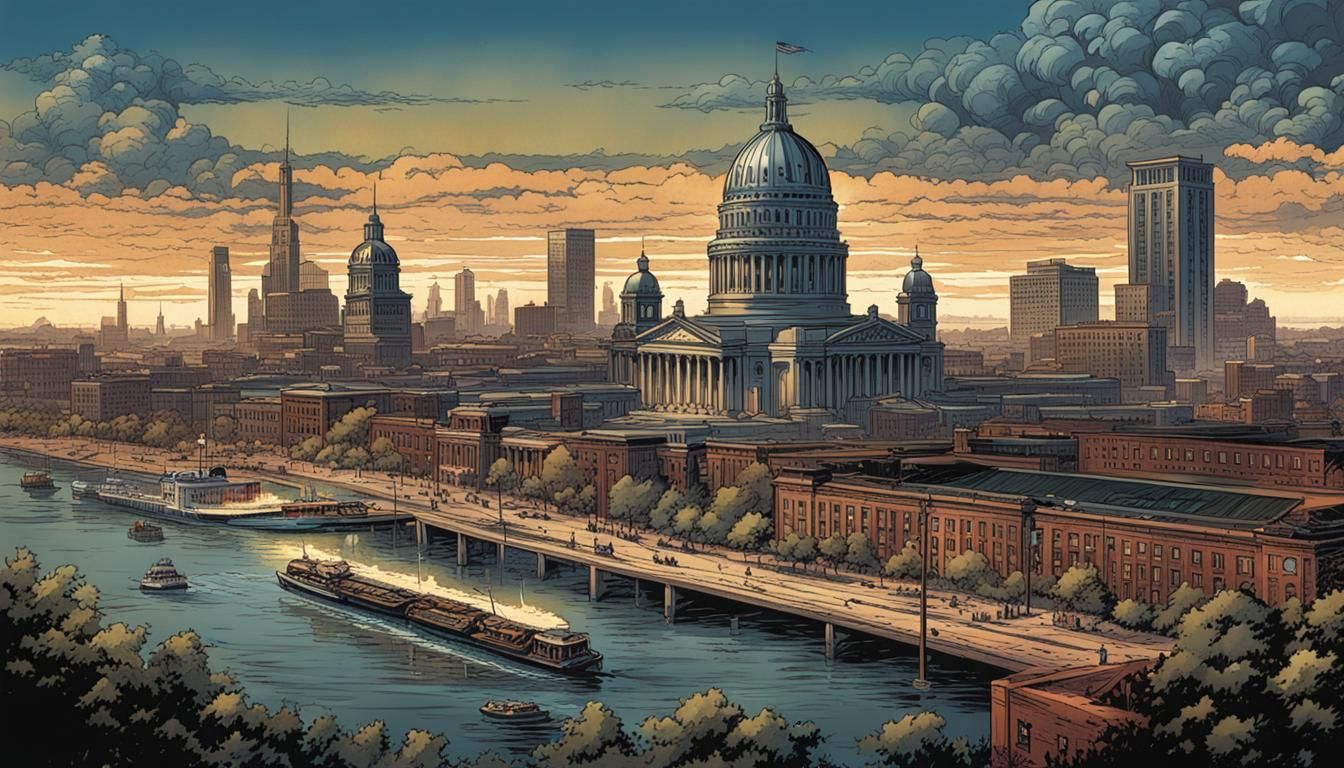 St. Louis in 1940: Comic Book Art