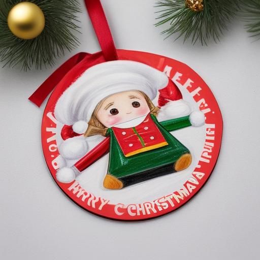 Festive Christmas Crayon Ornament
