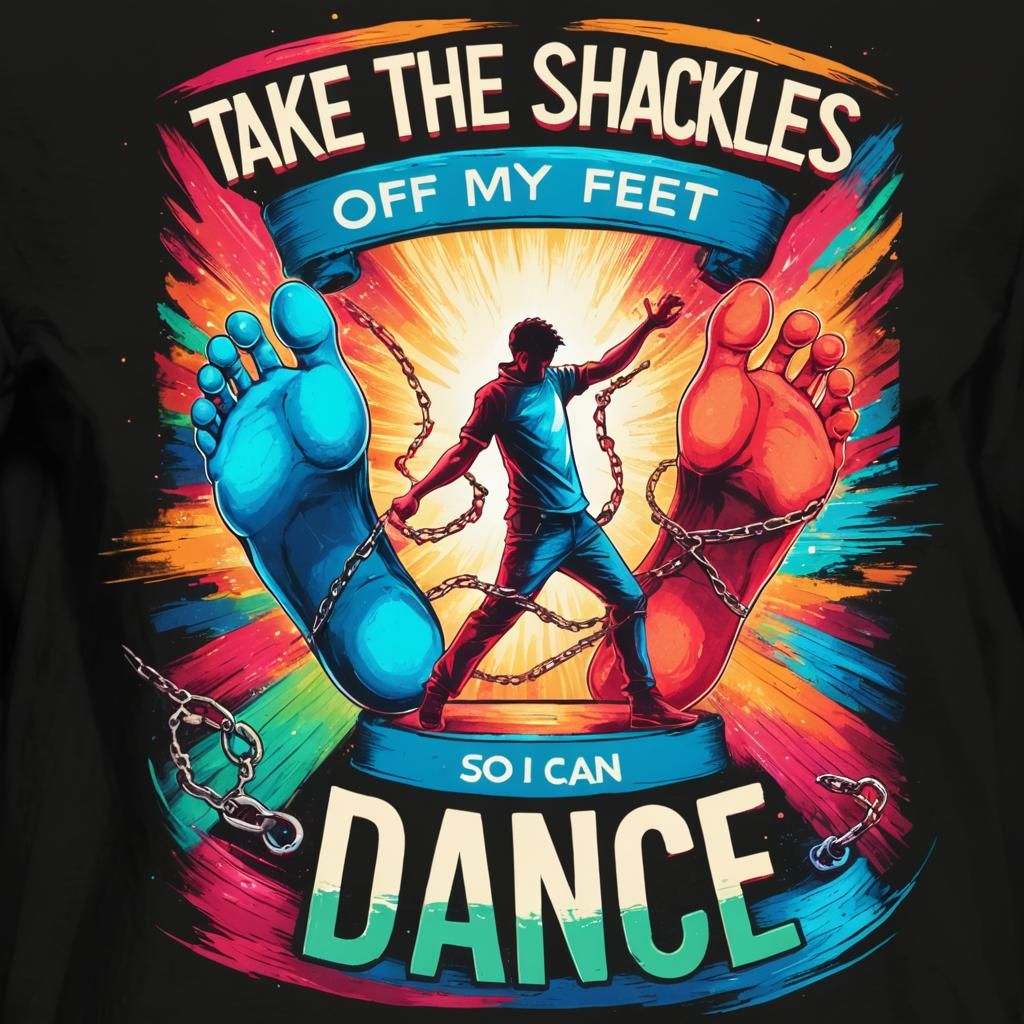 Take the shackles of my feet so I can dance.