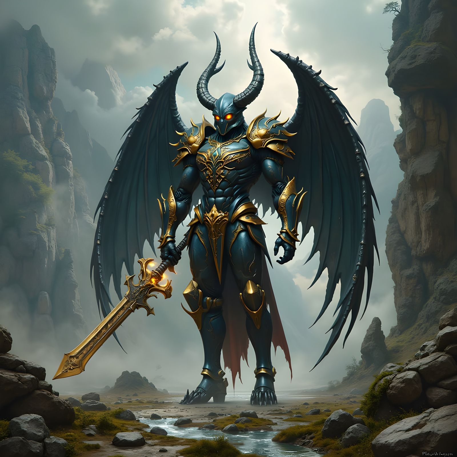 Epic Mechamonster in Hyperkraximalist Fantasy