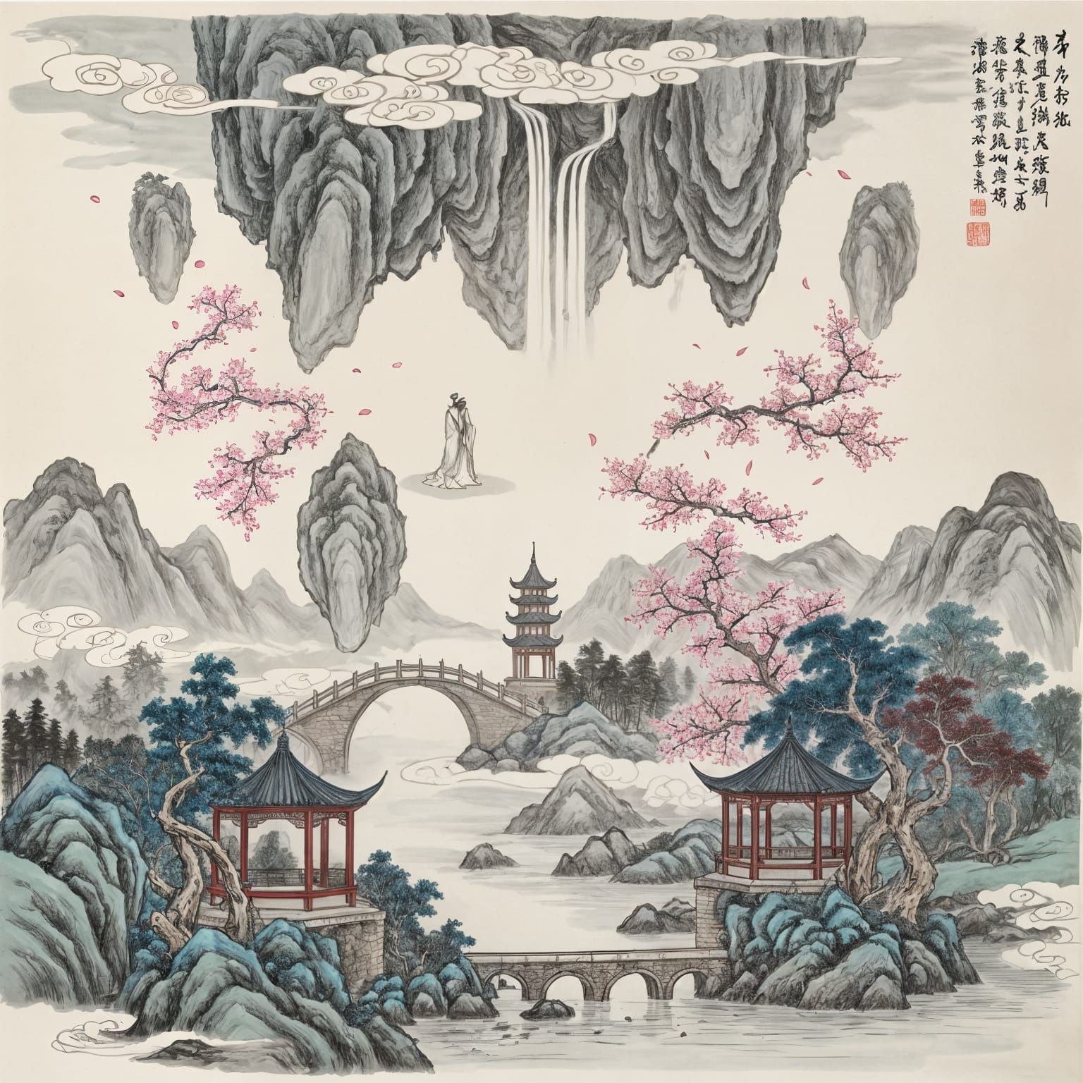 Mystical Mountain Garden: Earth Meets Sky