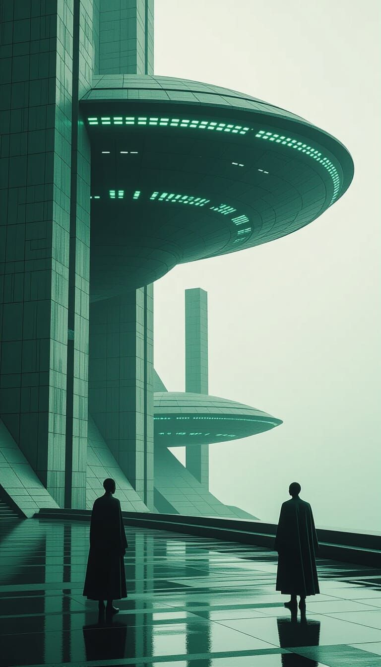 Kenyan Afrofuturist Architecture in Retrofuturist Style