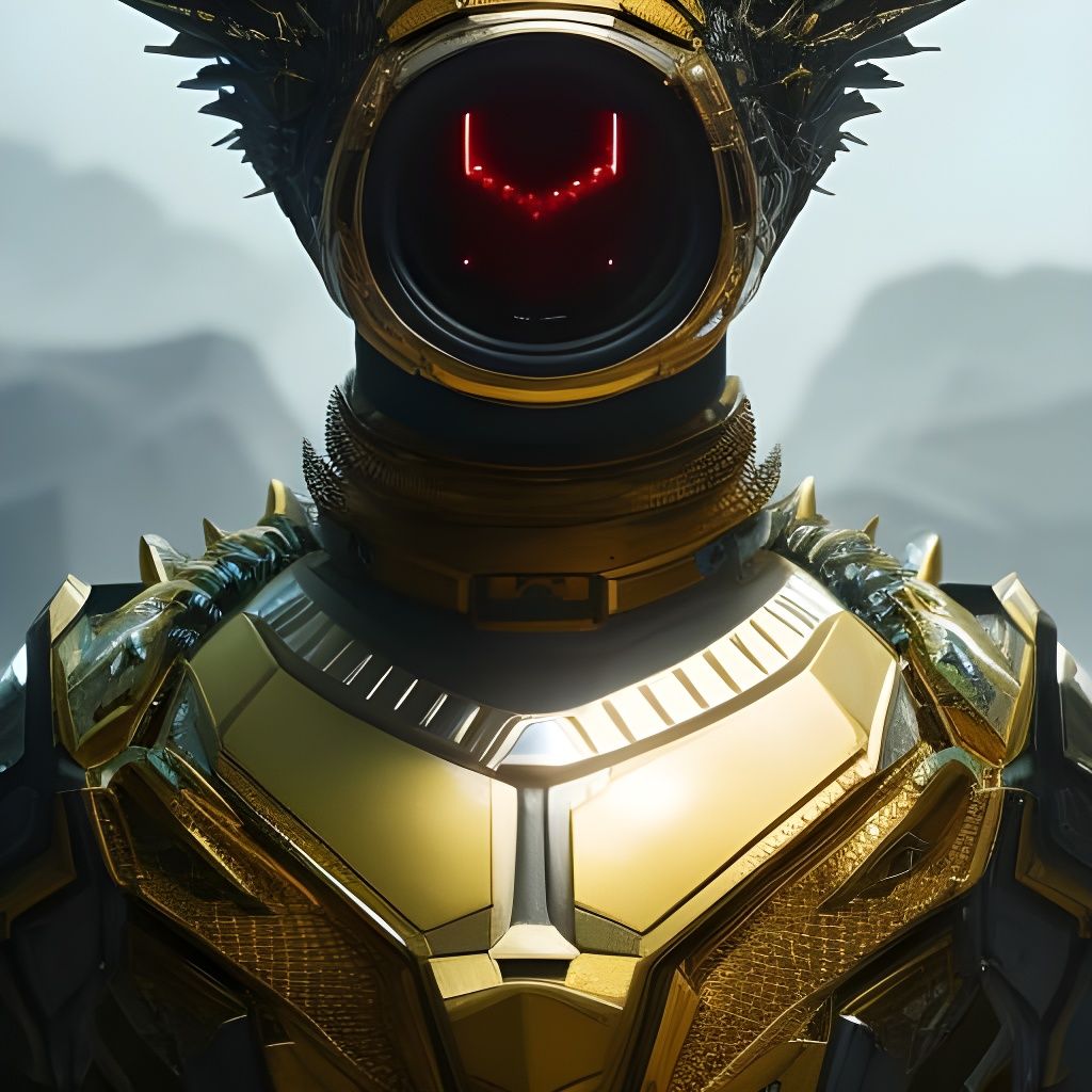 Skeleton Wookie Demon Portrait in Detailed Fantasy Art