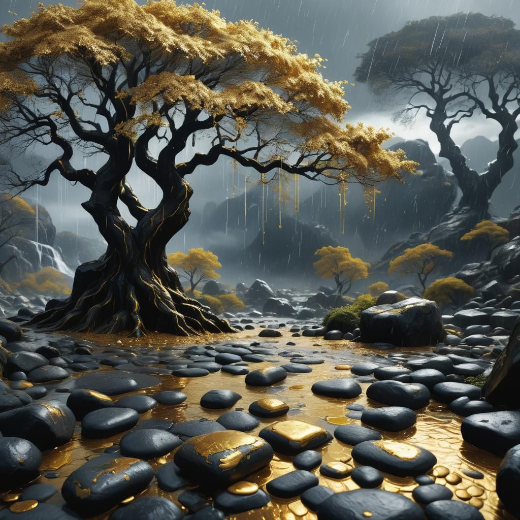 Epic Trees of Gold and Silver Rain