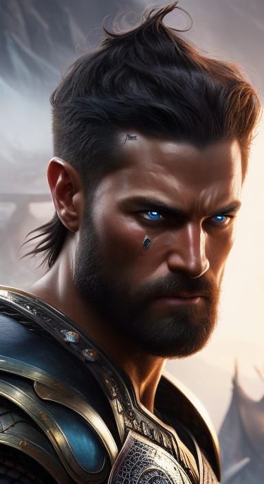 Dark Fantasy Viking Warrior Portrait in Unreal Engine