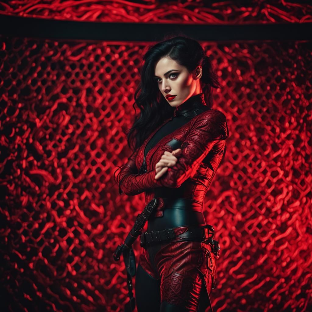 Dramatic Red and Black Cinematic Background