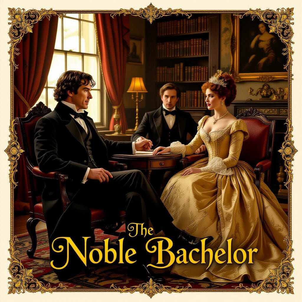 Sherlock Holmes Meets a Client: Millais-Style Painting
