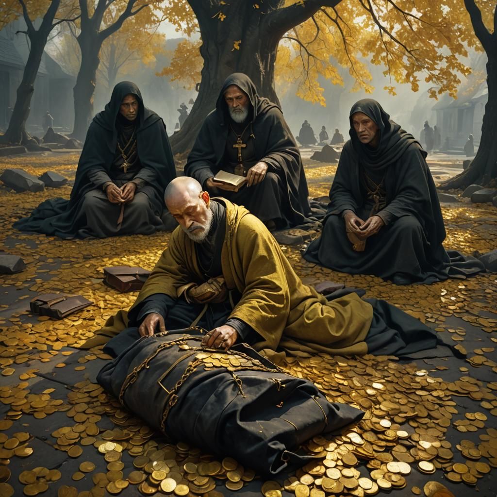 Dark Fantasy: Gold, Corpses, and Flickering Light