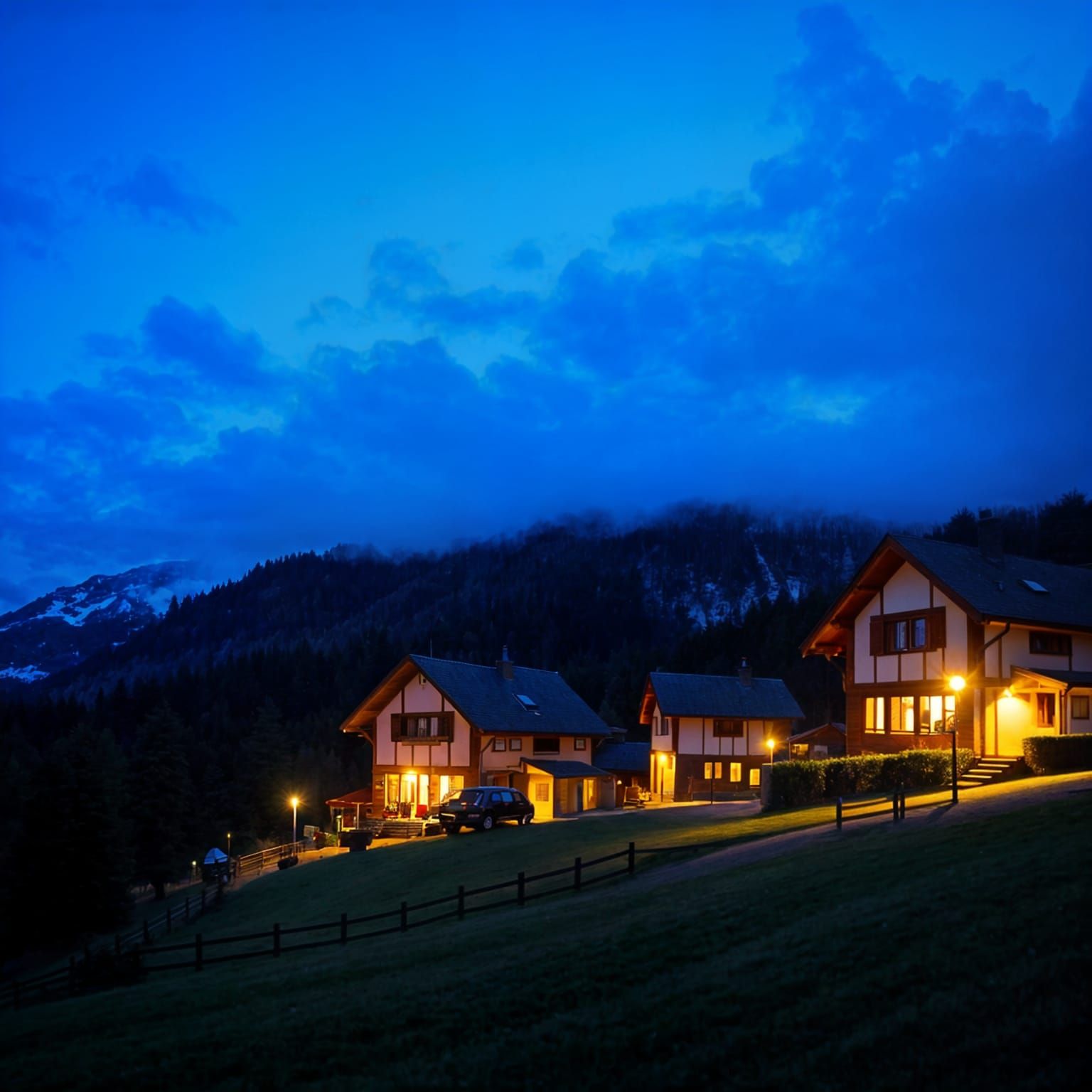 Surreal German Expressionist Scene of Gratitude