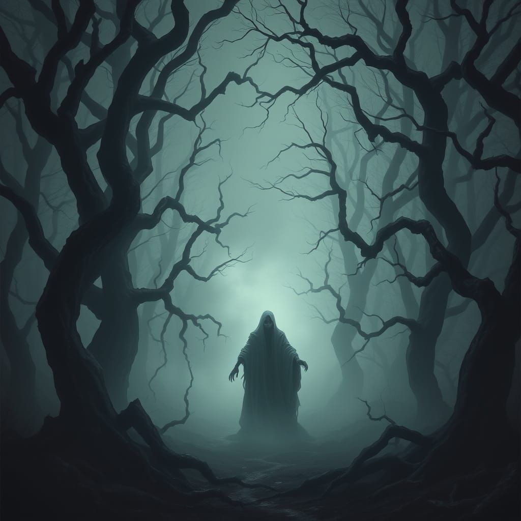 Ethereal Horror in Baltic Mythology Style